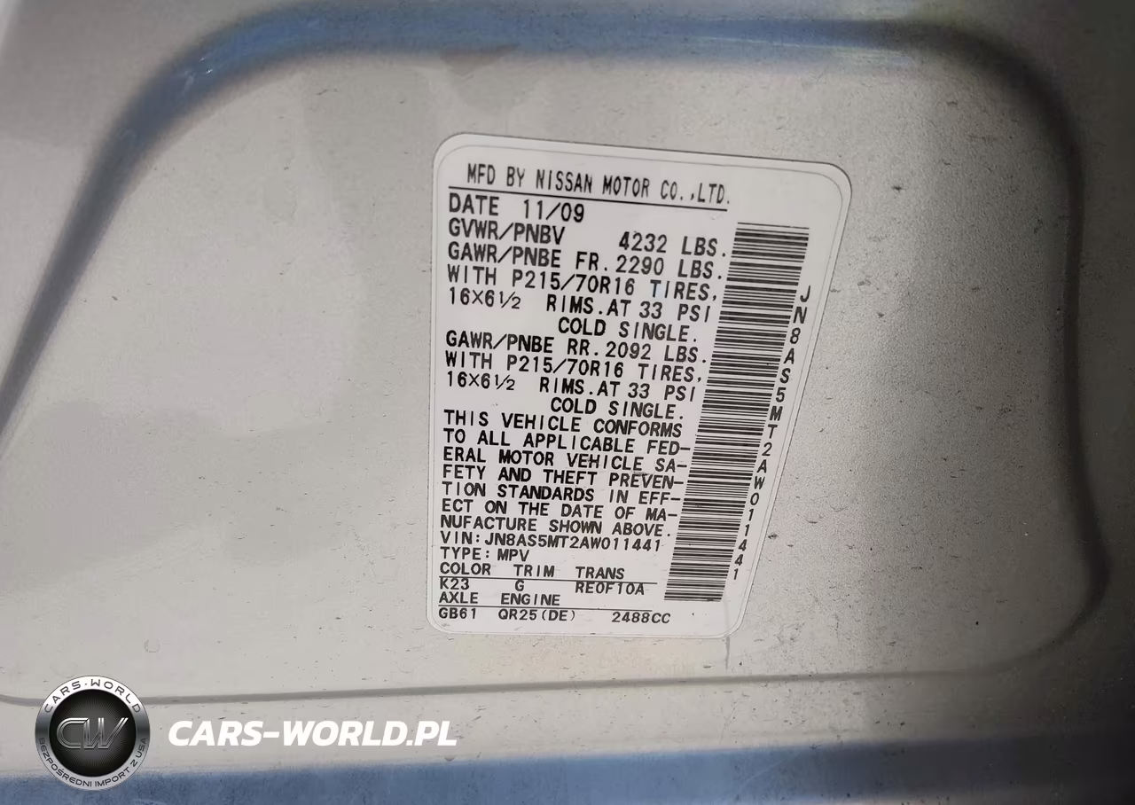 2010 Nissan Rogue S VIN:JN8AS5MT2AW011441 - 9