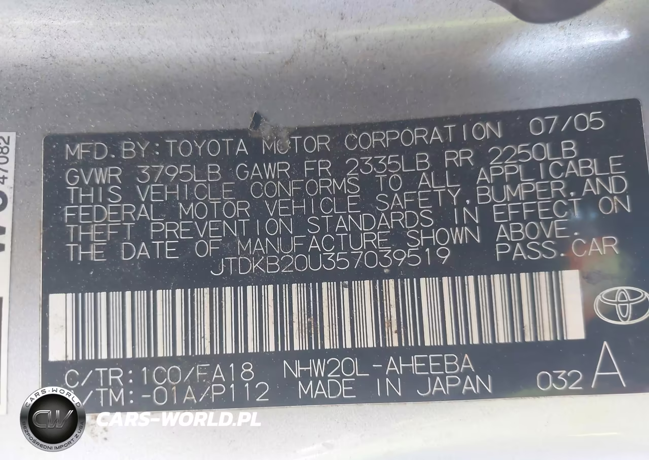 2005 Toyota Prius VIN:JTDKB20U357039519 - 9