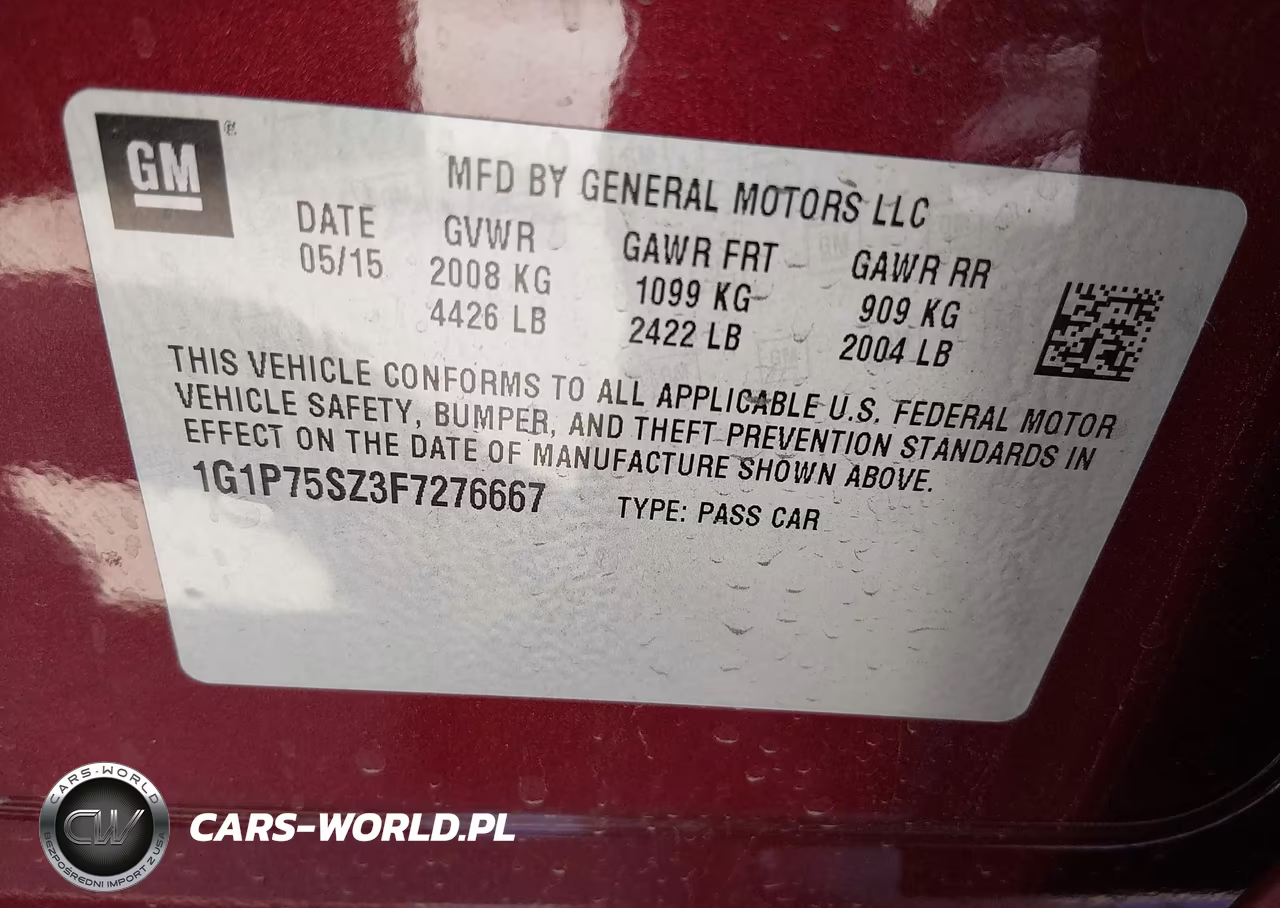 2015 Chevrolet Cruze Diesel VIN:1G1P75SZ3F7276667 - 9