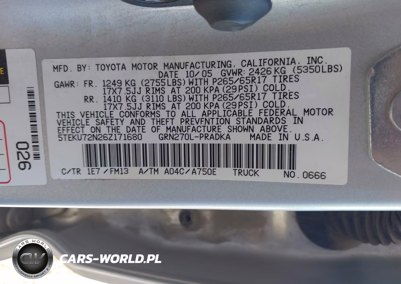 2006 Toyota Tacoma Prerunner V6 VIN:5TEKU72N26Z171680 - 9