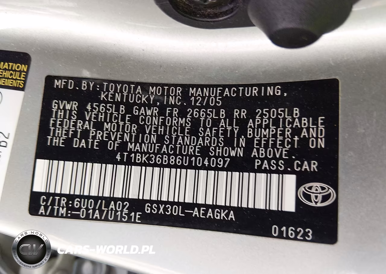 2006 Toyota Avalon Xls VIN:4T1BK36B86U104097 - 9