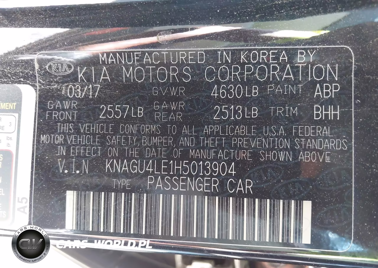 2017 Kia Optima Hybrid Ex VIN:KNAGU4LE1H5013904 - 9
