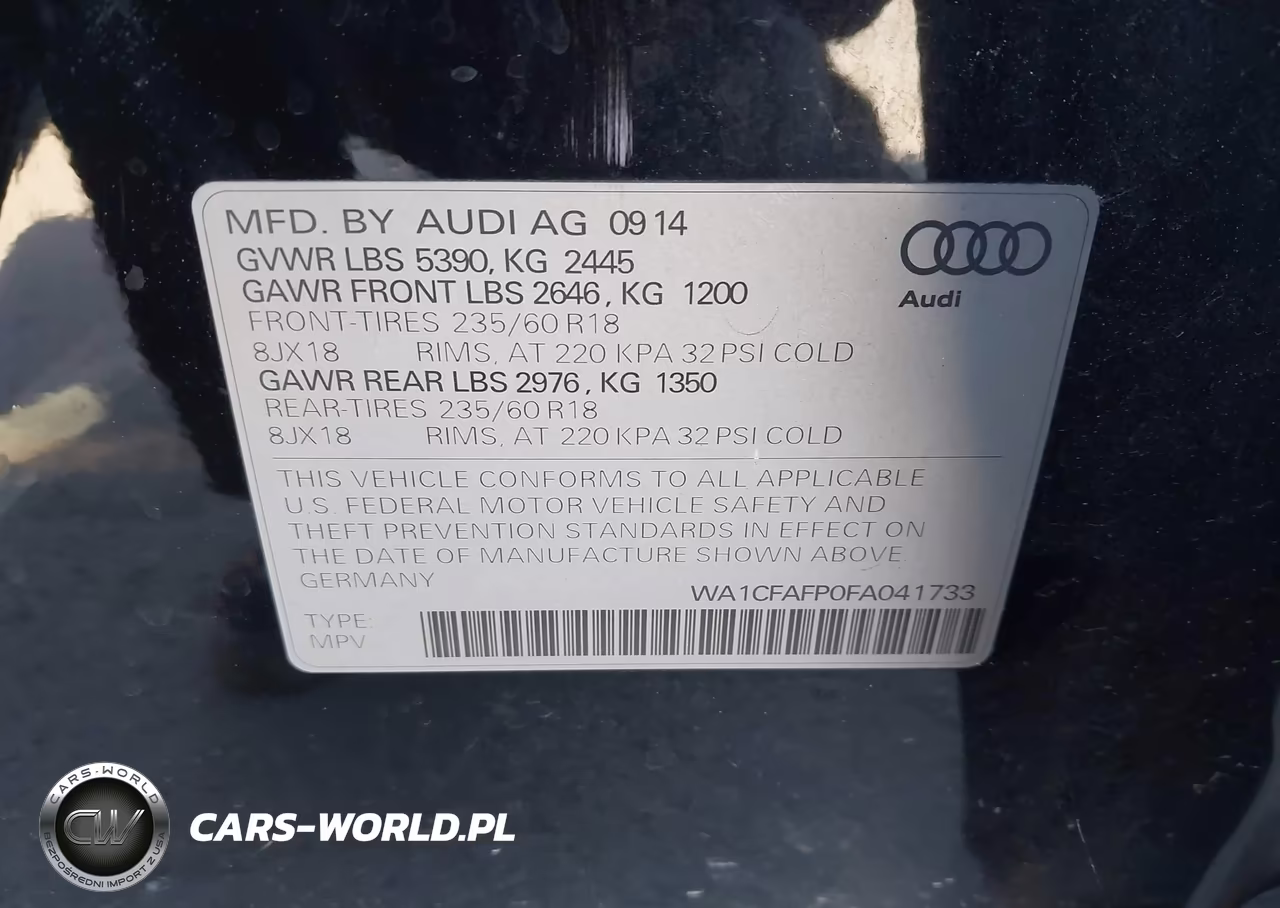 2015 Audi Q5 2.0T Premium VIN:WA1CFAFP0FA041733 - 9