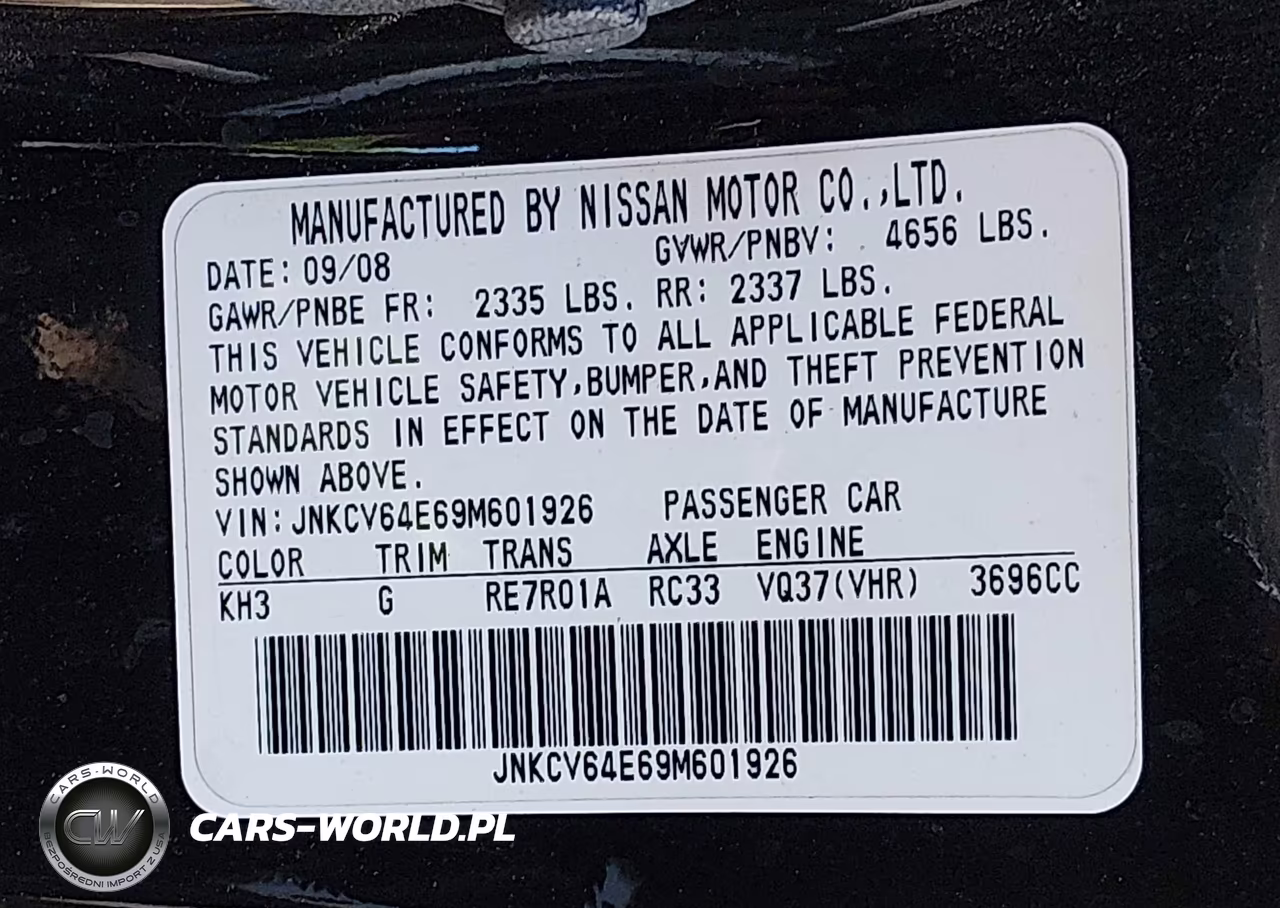 2009 Infiniti G37 Journey VIN:JNKCV64E69M601926 - 9