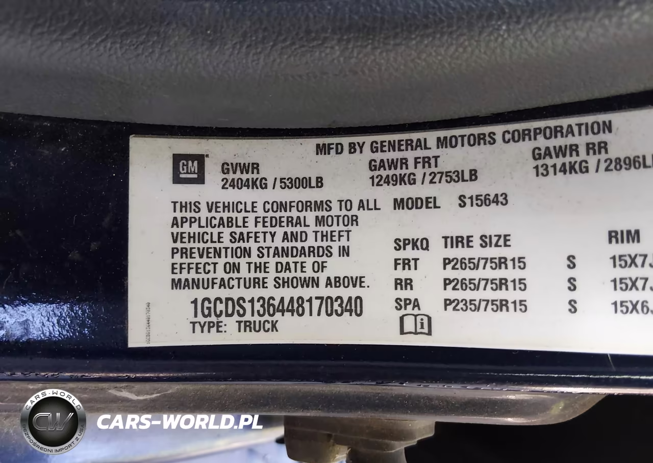 2004 Chevrolet Colorado Ls VIN:1GCDS136448170340 - 9