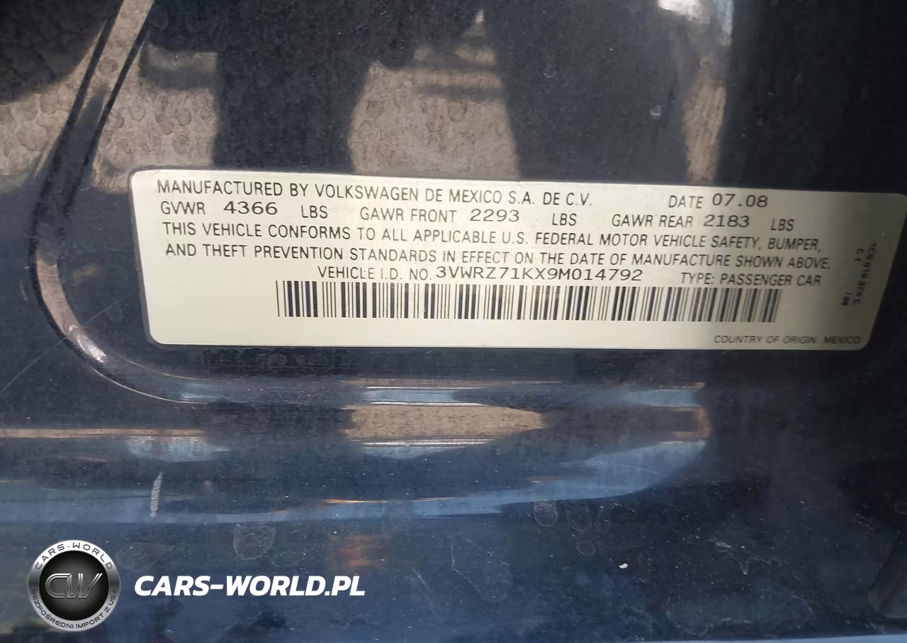2009 Volkswagen Jetta Se-Sel VIN:3VWRZ71KX9M014792 - 9