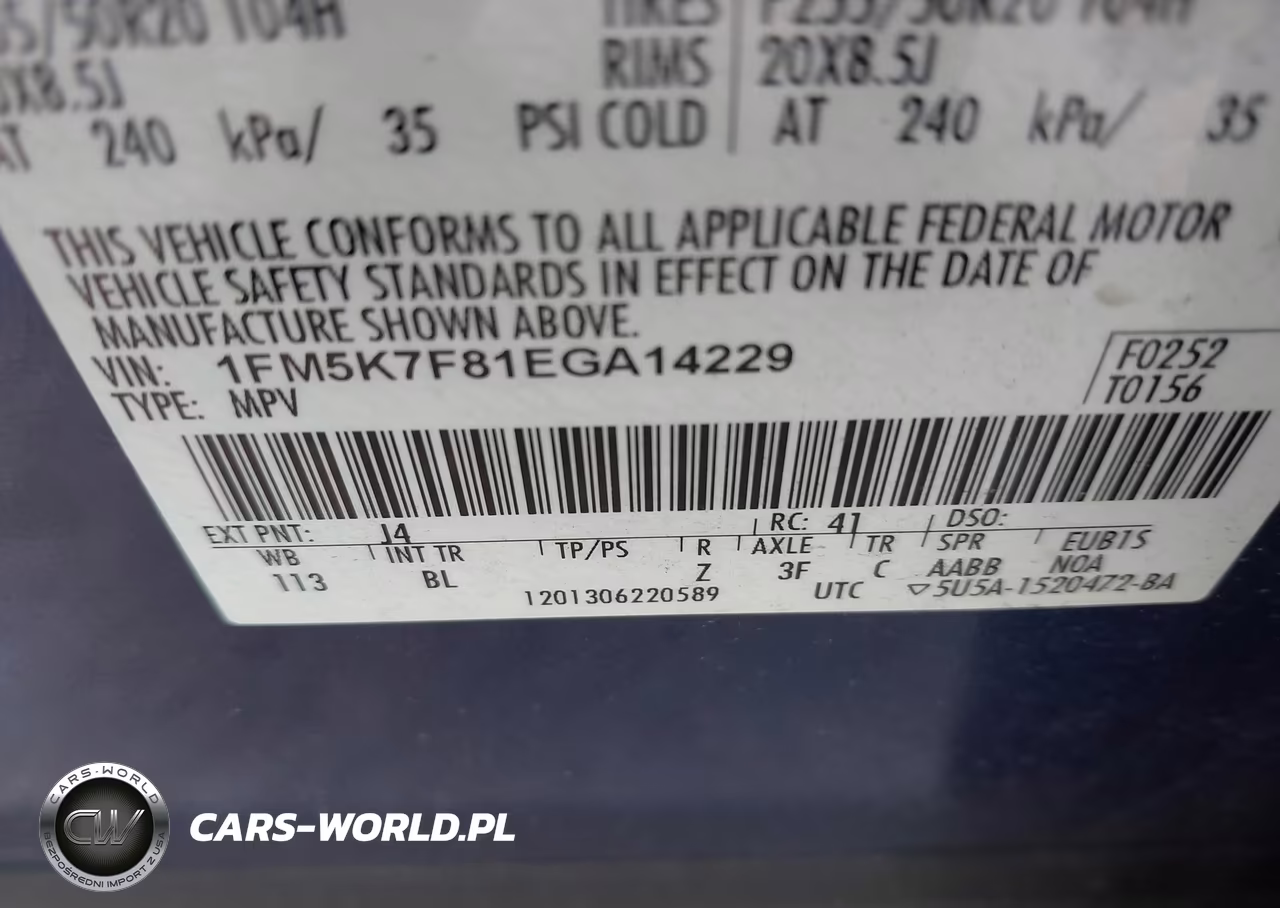 2014 Ford Explorer Limited VIN:1FM5K7F81EGA14229 - 9
