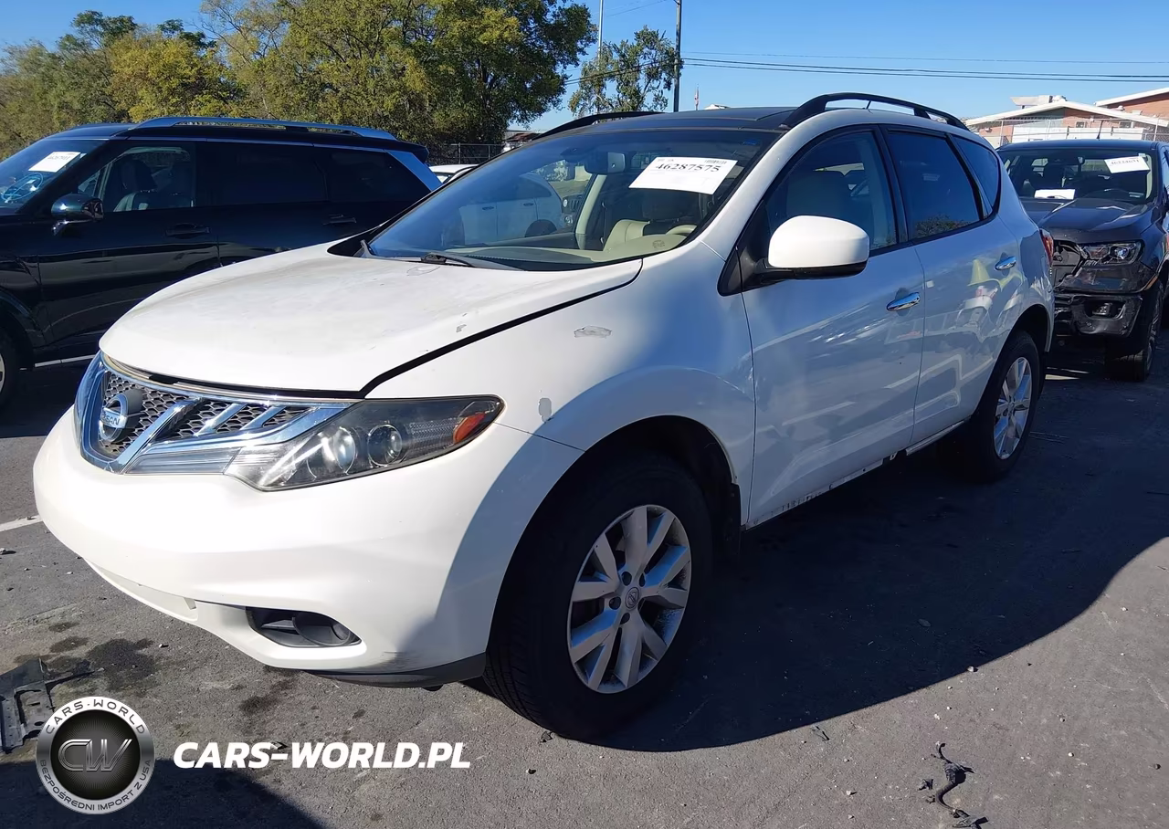 2014 Nissan Murano Sl VIN:JN8AZ1MU6EW406371 - 2