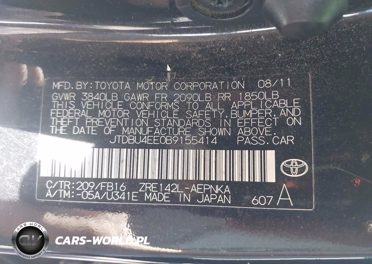 2011 Toyota Corolla Le VIN:JTDBU4EE0B9155414 - 9