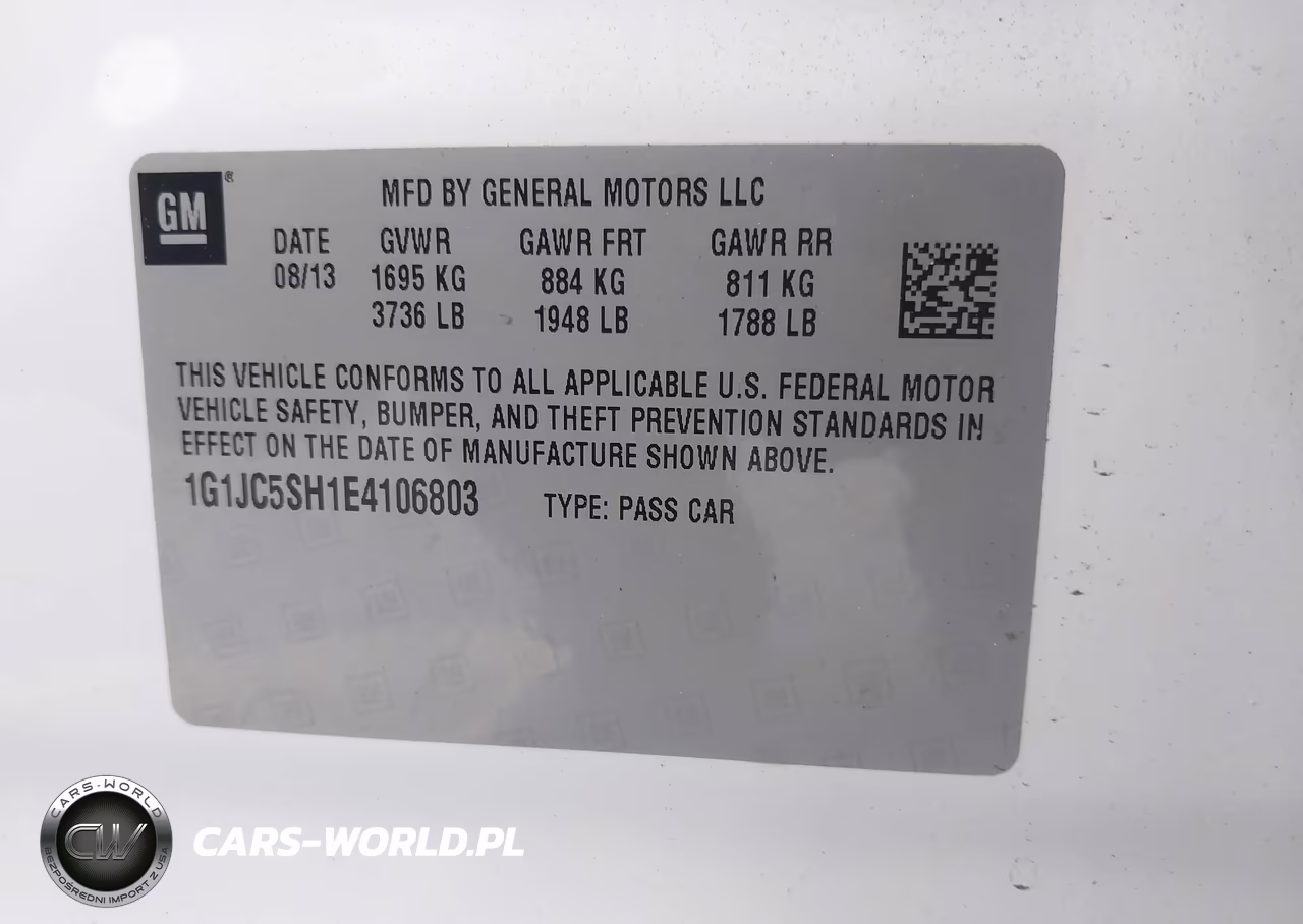 2014 Chevrolet Sonic Lt Auto VIN:1G1JC5SH1E4106803 - 9