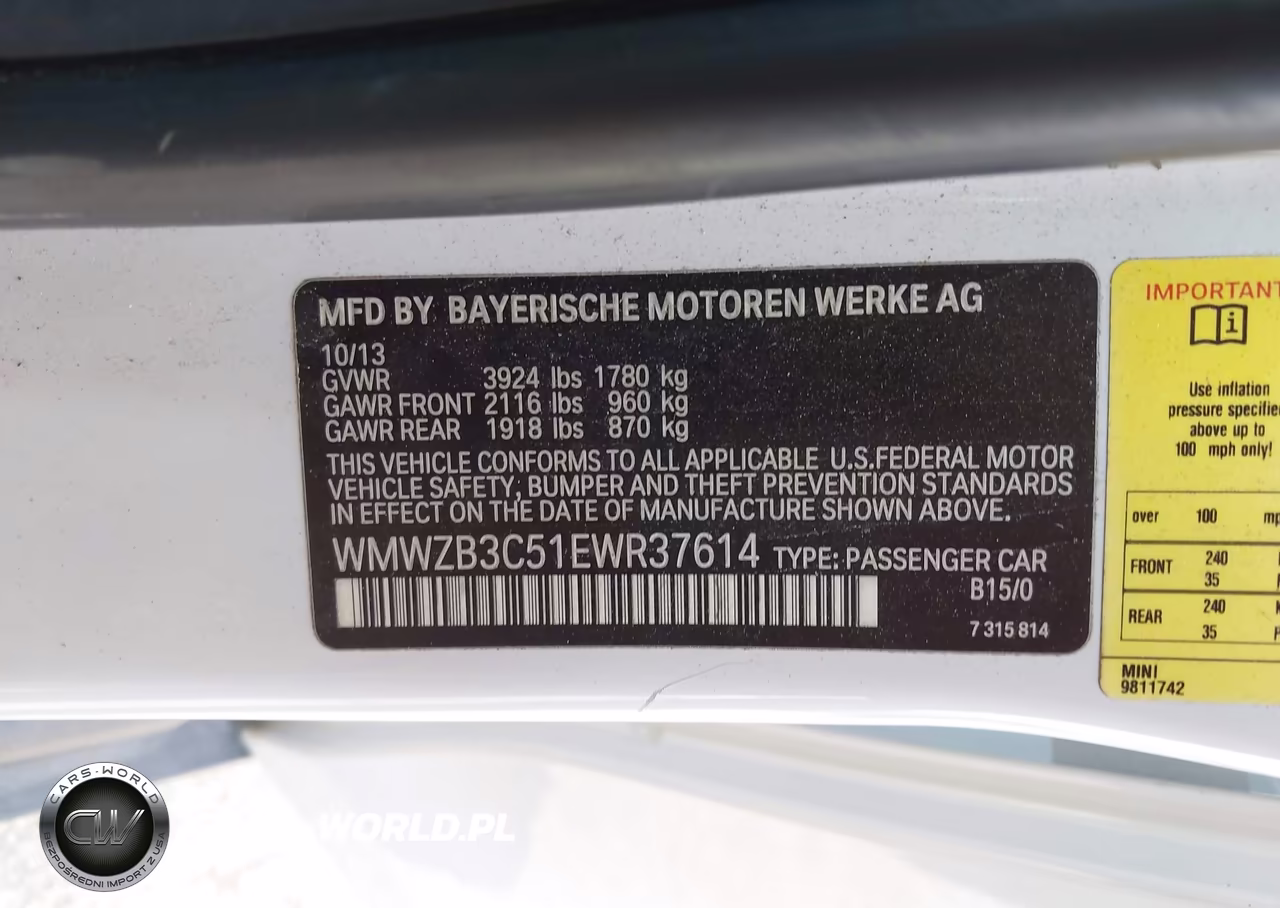2014 Mini Countryman Cooper VIN:WMWZB3C51EWR37614 - 9