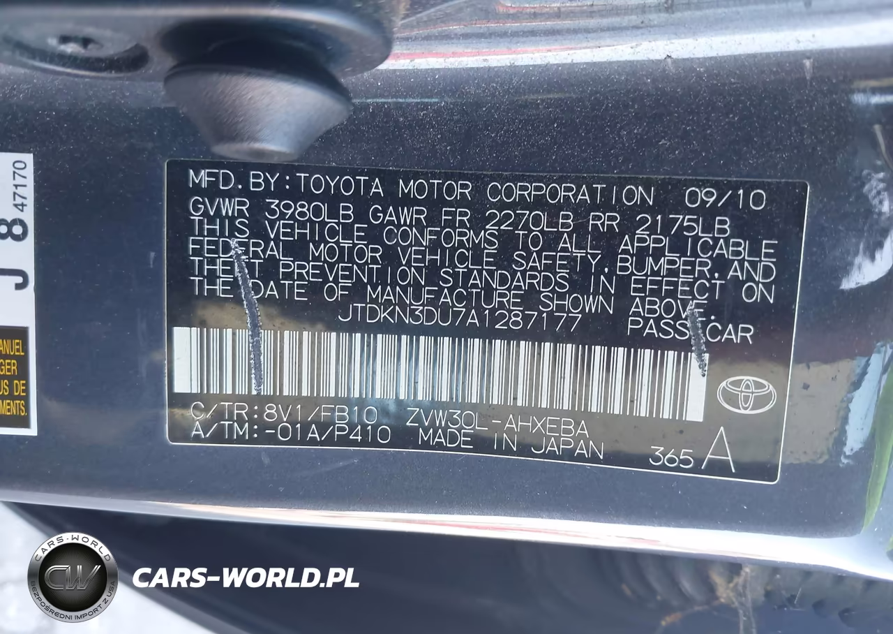 2010 Toyota Prius Ii VIN:JTDKN3DU7A1287177 - 9