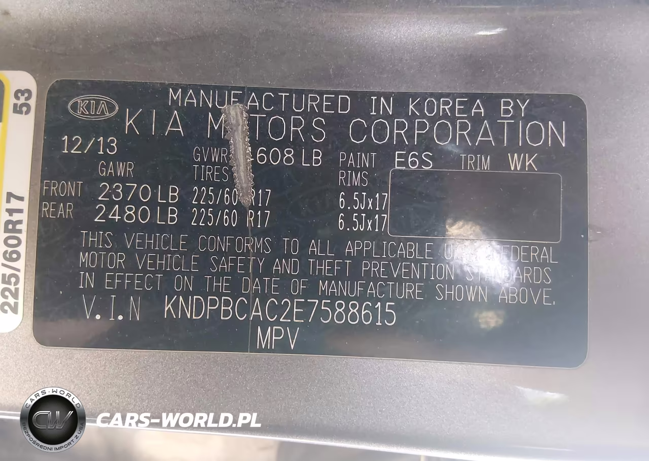 2014 Kia Sportage Lx VIN:KNDPBCAC2E7588615 - 9