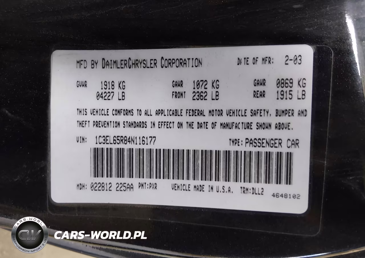 2004 Chrysler Sebring Limited VIN:1C3EL65R84N116177 - 9