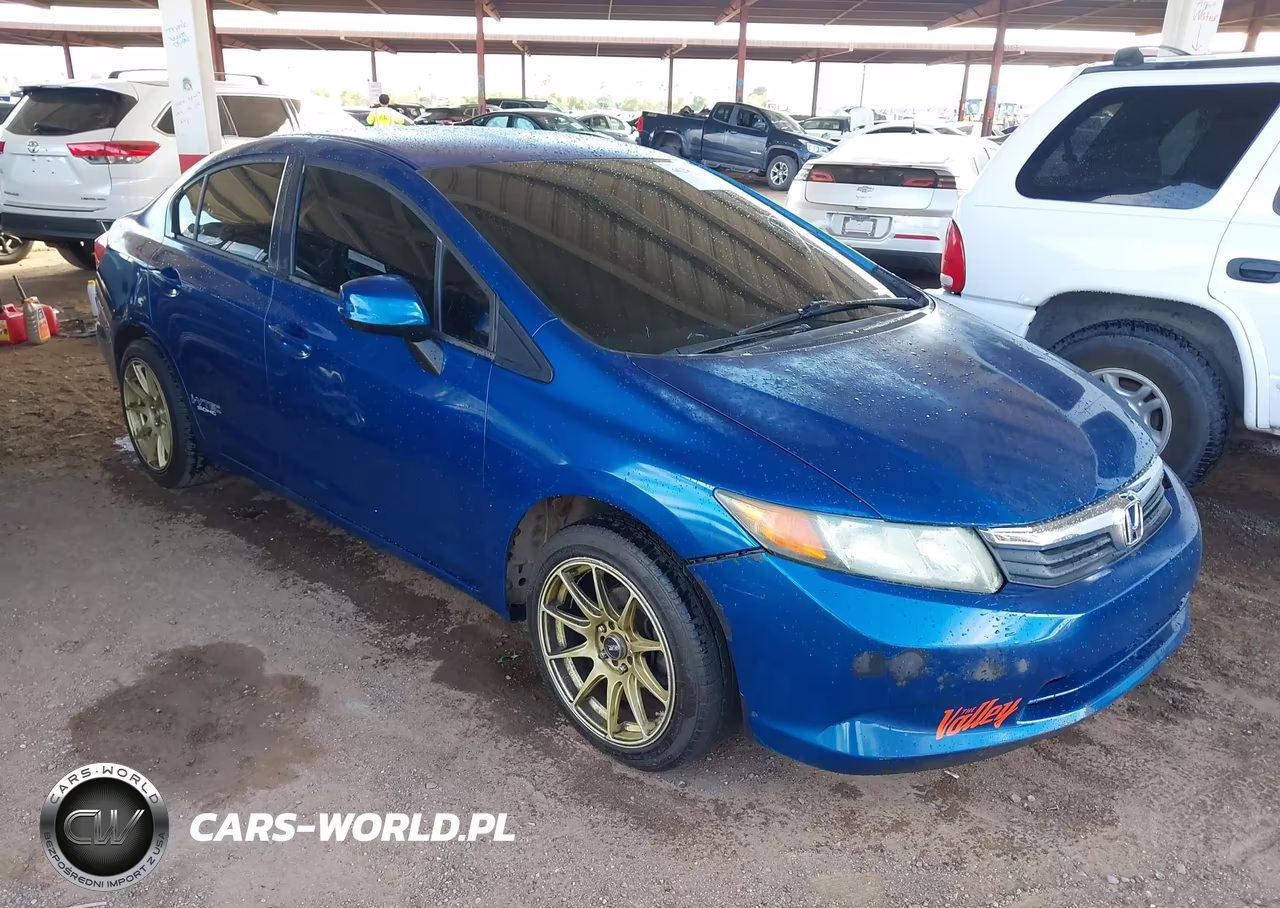 2012 Honda Civic Lx VIN:2HGFB2F51CH514394 - 1