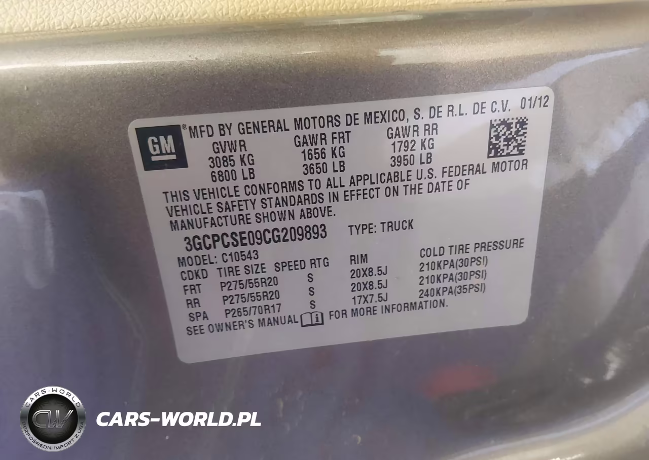 2012 Chevrolet Silverado 1500 Lt VIN:3GCPCSE09CG209893 - 9