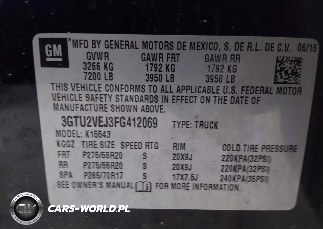 2015 GMC Sierra 1500 Slt VIN:3GTU2VEJ3FG412069 - 8