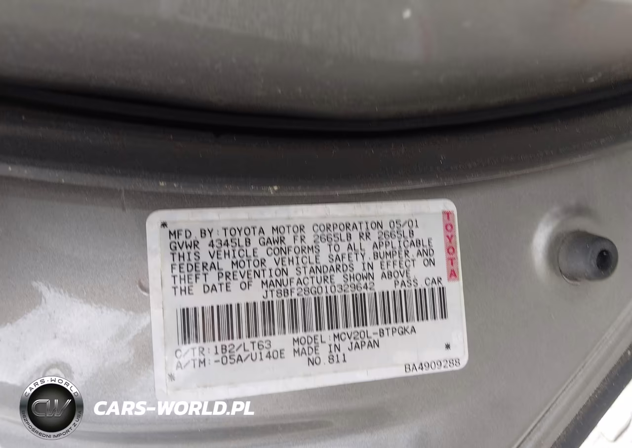 2001 Lexus Es 300 VIN:JT8BF28G010329642 - 9