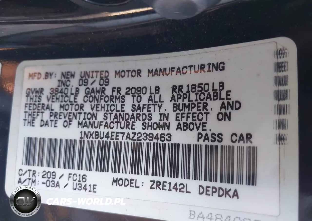2010 Toyota Corolla Le VIN:1NXBU4EE7AZ239463 - 9