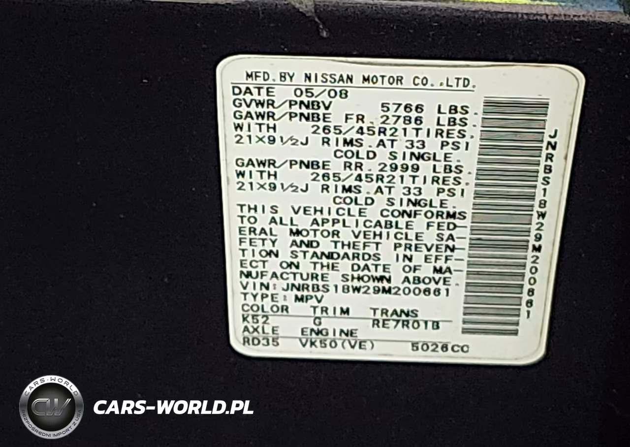 2009 Infiniti Fx50 VIN:JNRBS18W29M200661 - 9