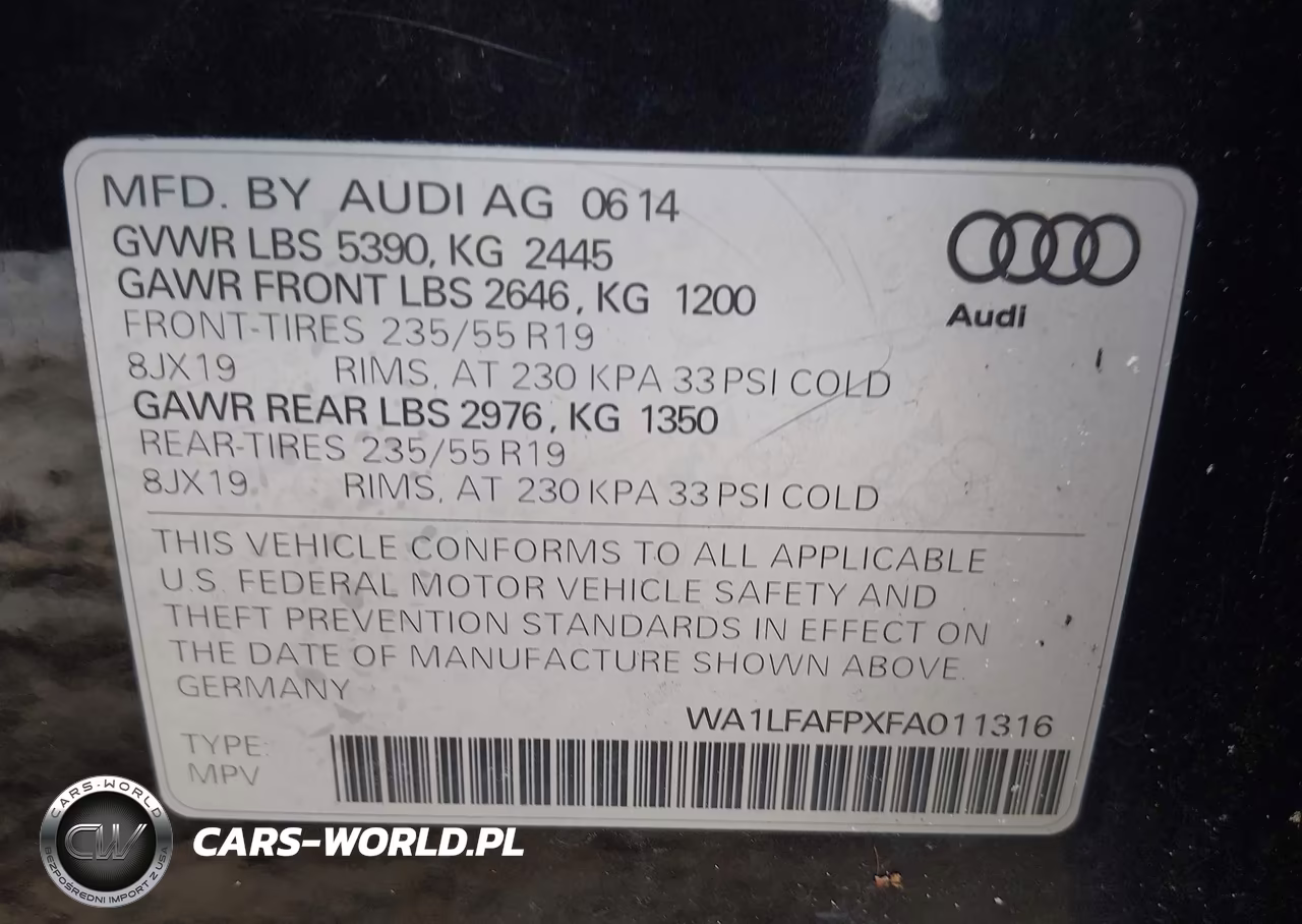2015 Audi Q5 2.0T Premium VIN:WA1LFAFPXFA011316 - 9
