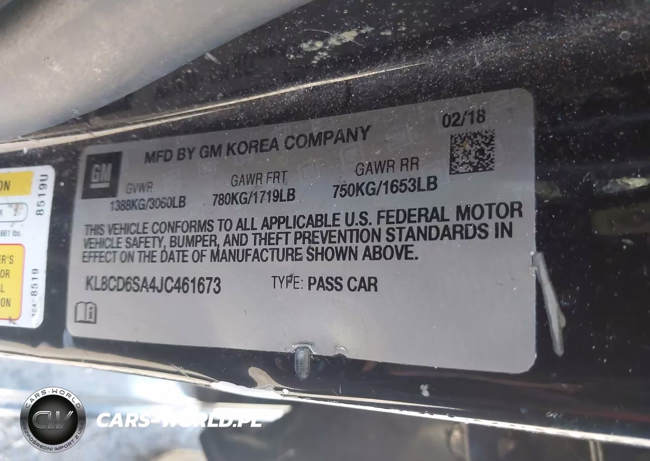 2018 Chevrolet Spark 1Lt Cvt VIN:KL8CD6SA4JC461673 - 9
