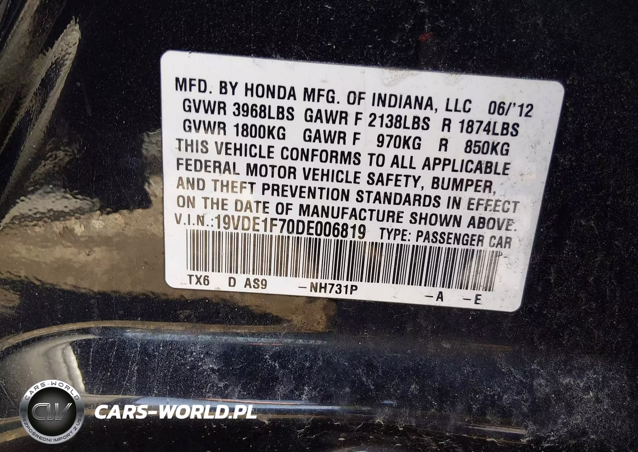 2013 Acura Ilx 2.0L VIN:19VDE1F70DE006819 - 9