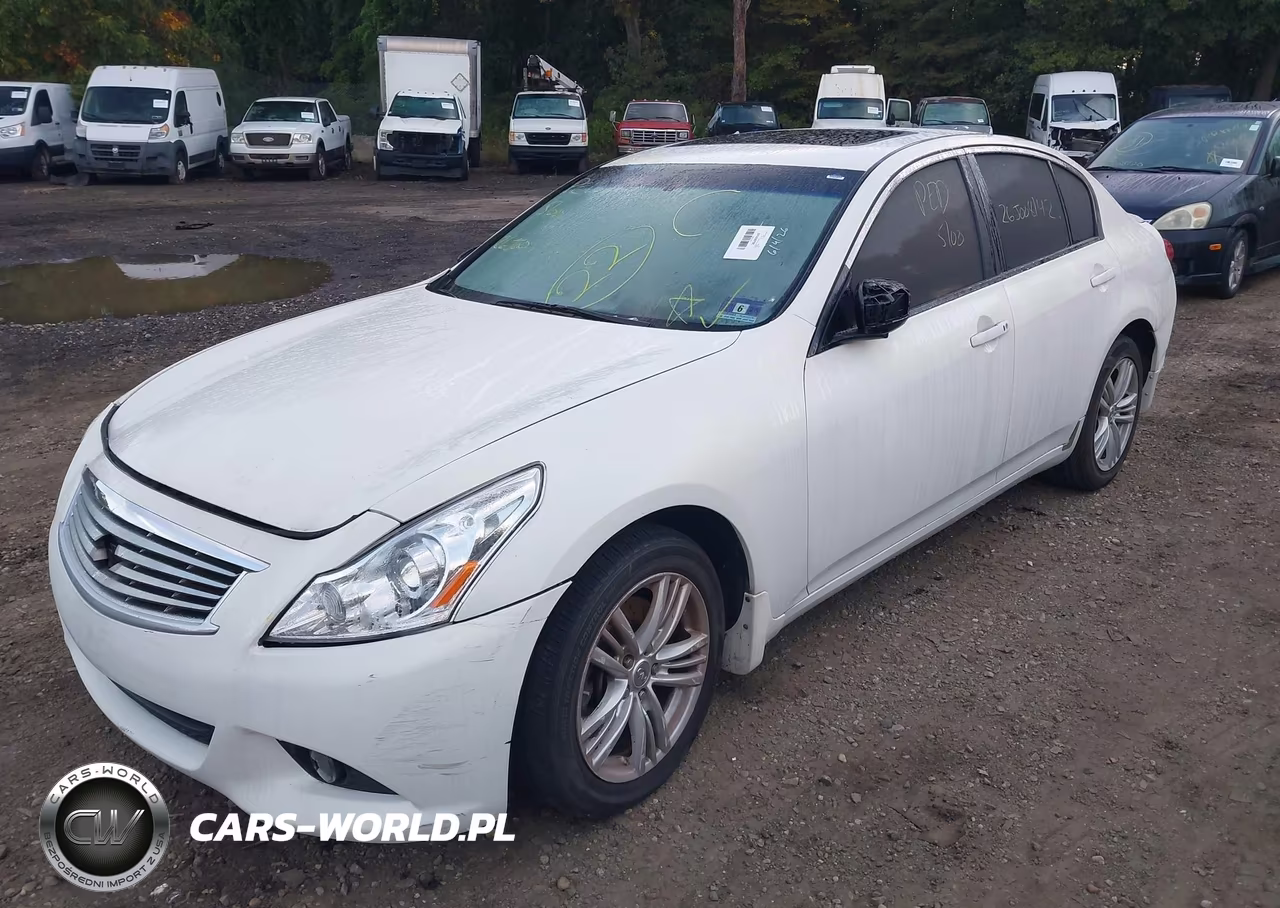 2011 Infiniti G25X VIN:JN1DV6AR6BM653420 - 2