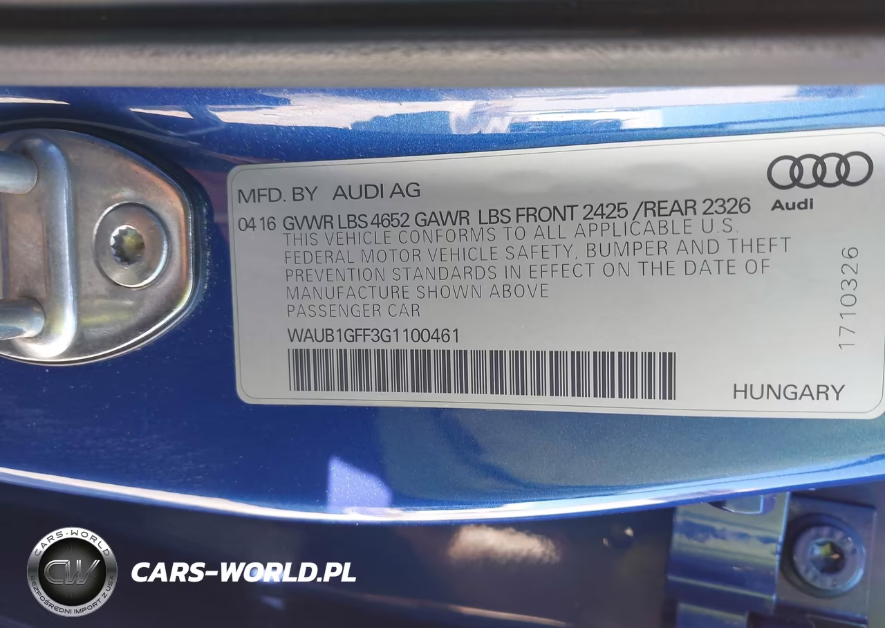 2016 Audi S3 2.0T Premium Plus VIN:WAUB1GFF3G1100461 - 9