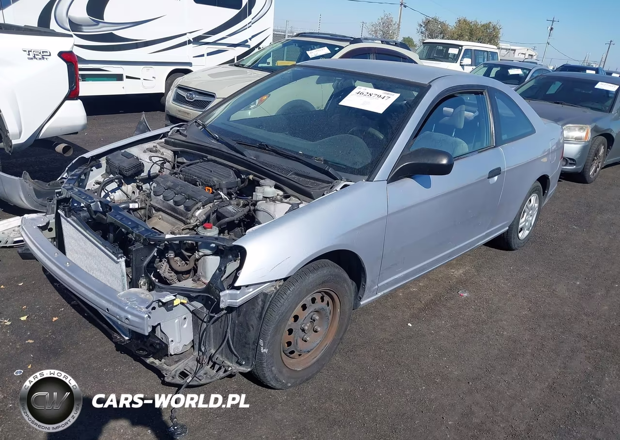 2002 Honda Civic Dx VIN:1HGEM21252L047100 - 2