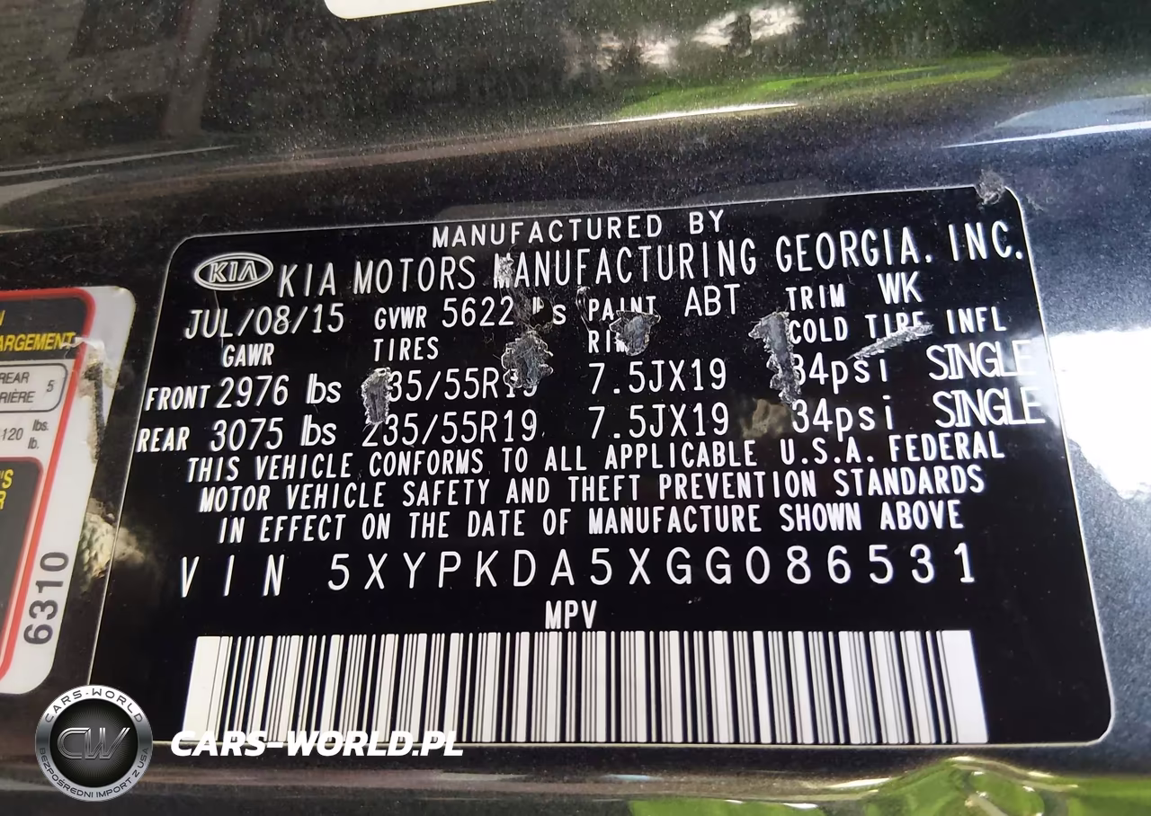 2016 Kia Sorento 3.3L Sxl VIN:5XYPKDA5XGG086531 - 9