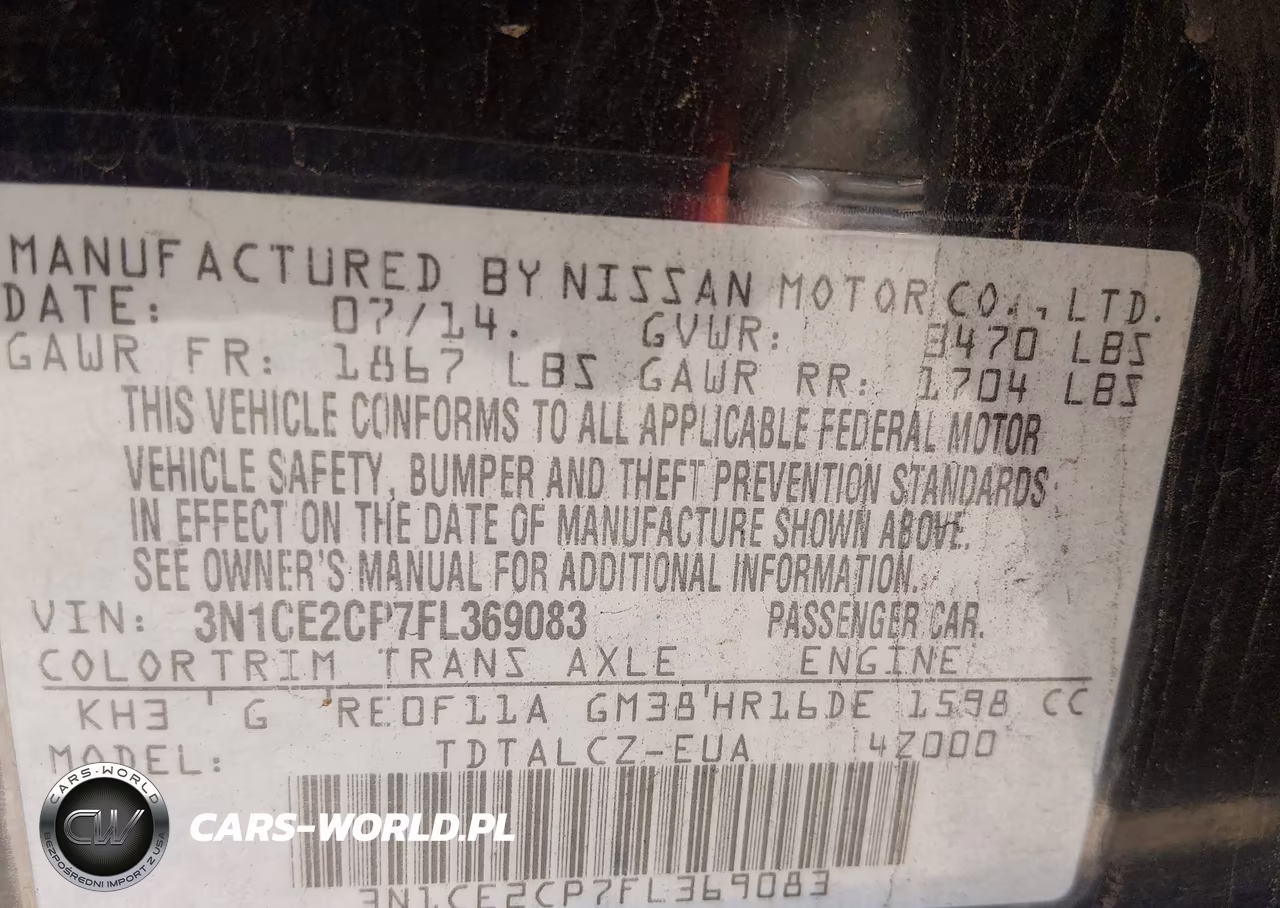 2015 Nissan Versa Note S Plus VIN:3N1CE2CP7FL369083 - 9