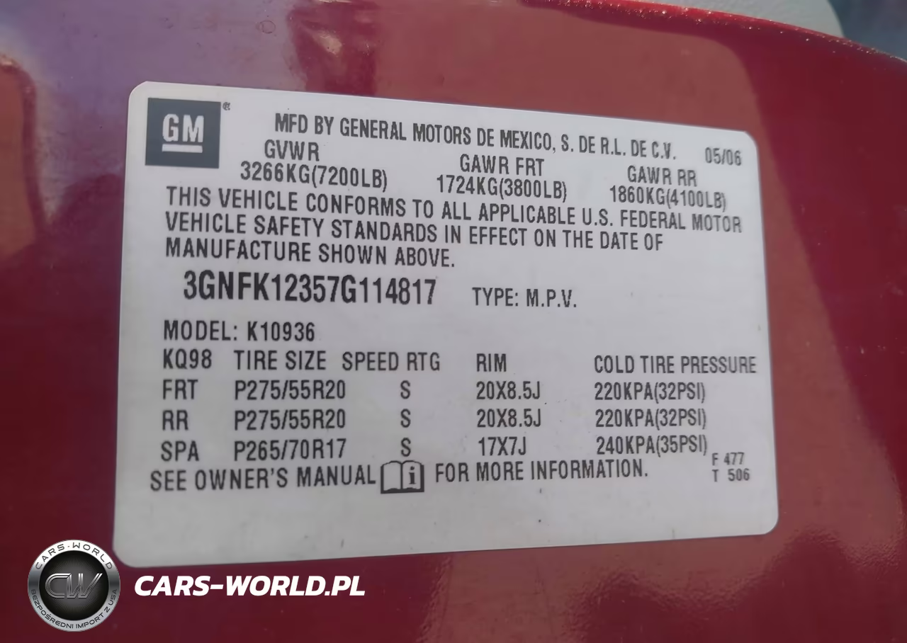 2007 Chevrolet Avalanche 1500 Lt VIN:3GNFK12357G114817 - 9