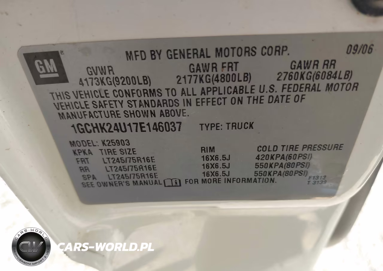 2007 Chevrolet Silverado 2500Hd Classic Work Truck VIN:1GCHK24U17E146037 - 9