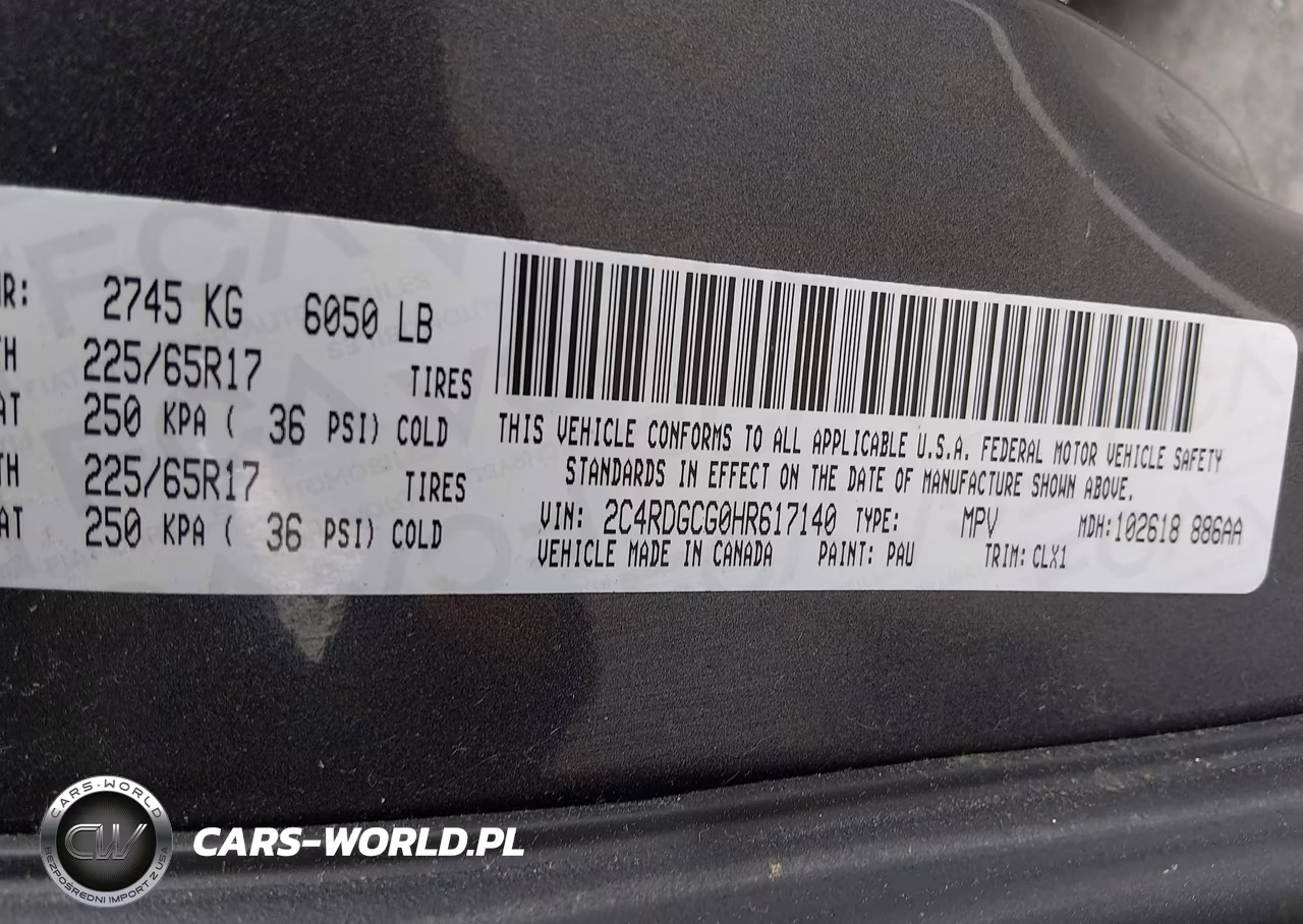 2017 Dodge Grand Caravan Sxt VIN:2C4RDGCG0HR617140 - 9