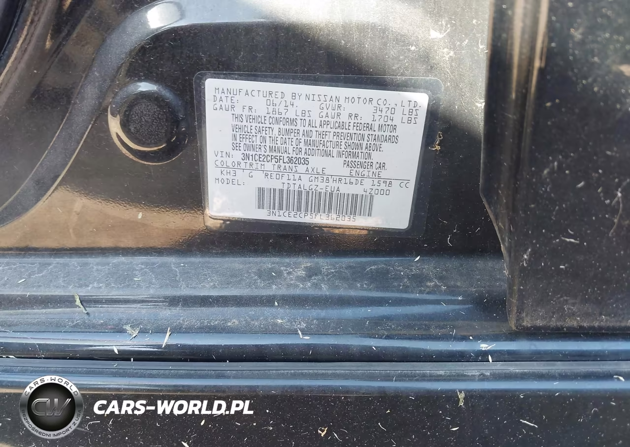 2015 Nissan Versa Note Sr VIN:3N1CE2CP5FL362035 - 9