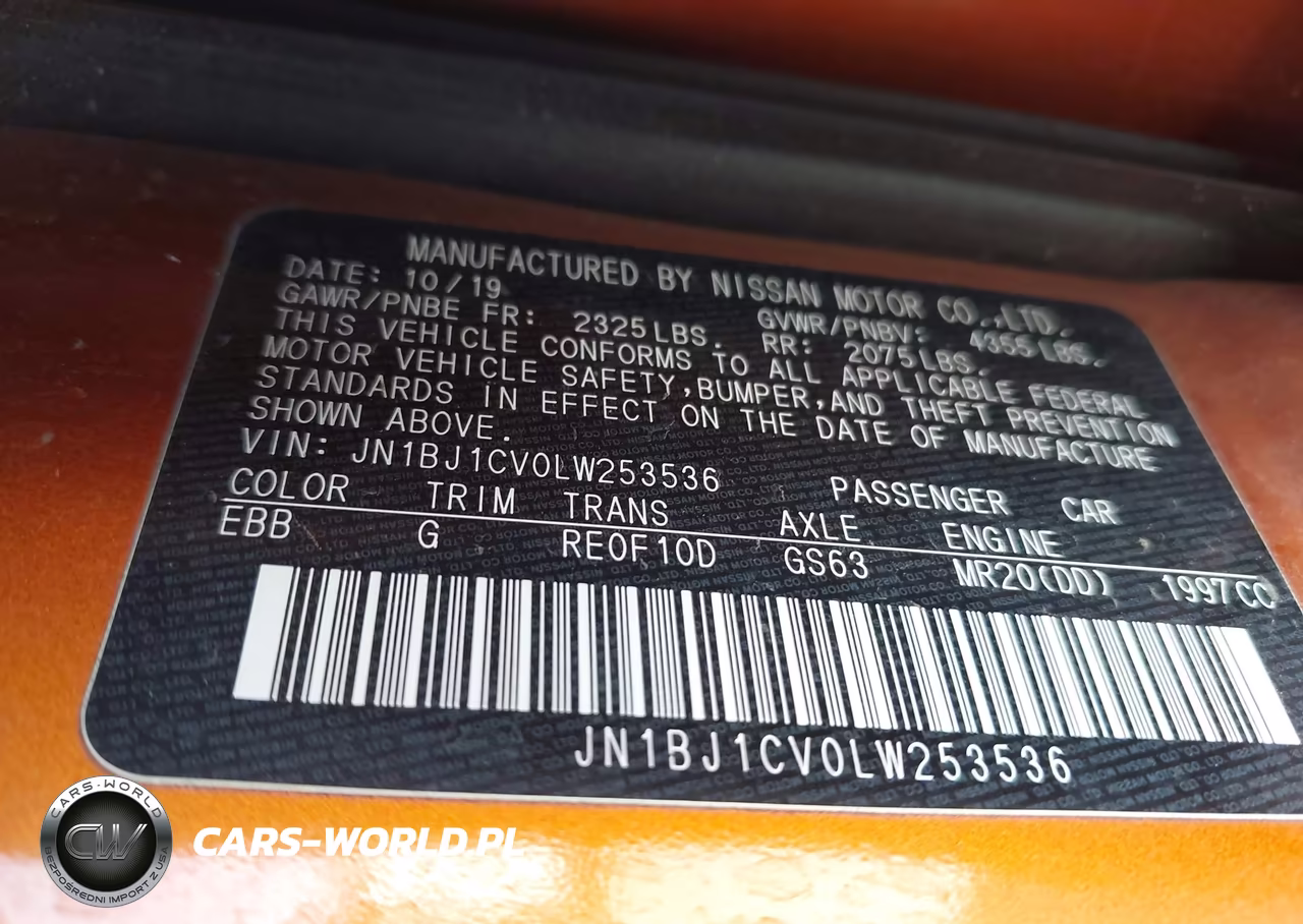 2020 Nissan Rogue Sport S Fwd Xtronic Cvt VIN:JN1BJ1CV0LW253536 - 9