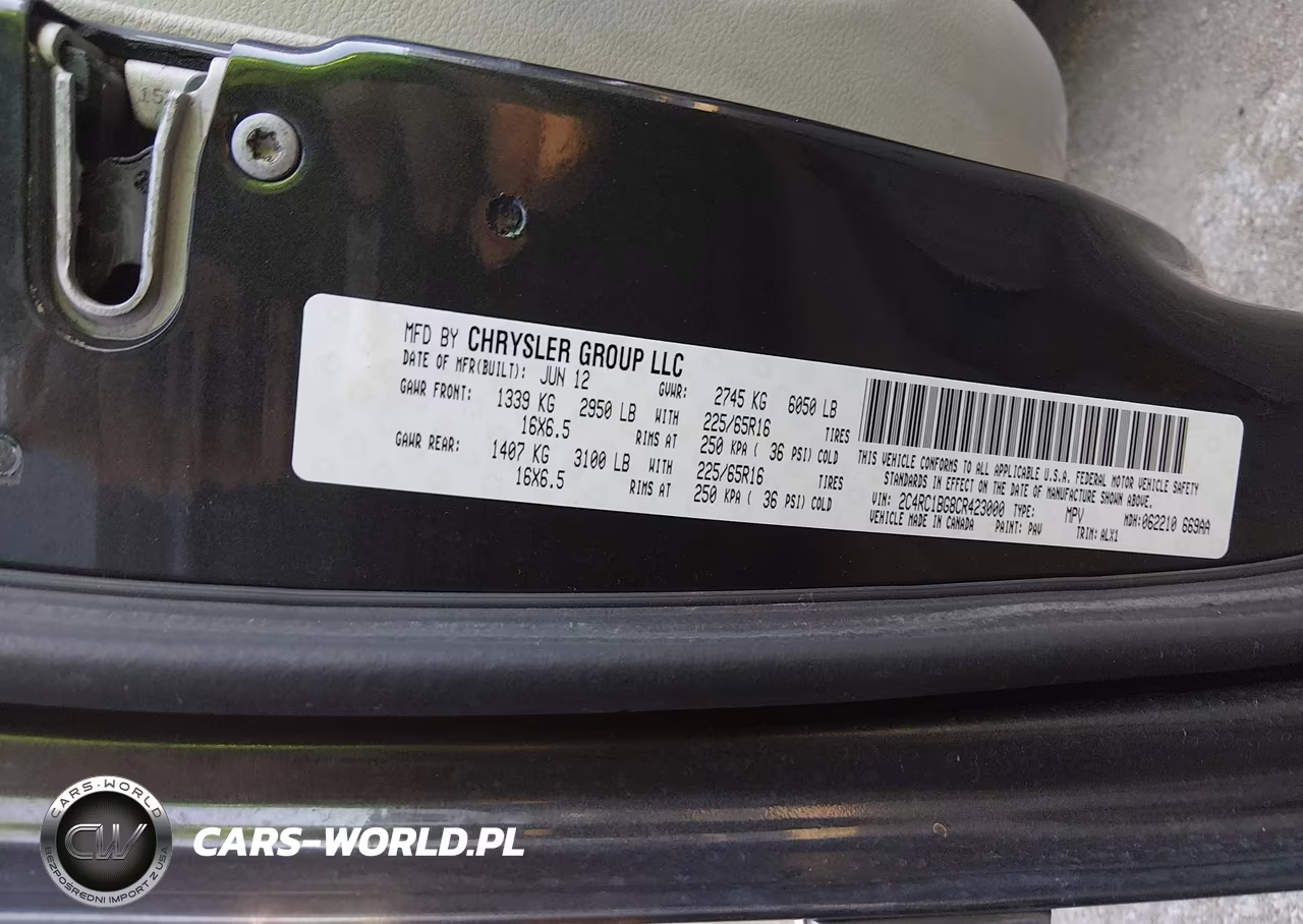 2012 Chrysler Town & Country Touring VIN:2C4RC1BG8CR423000 - 9