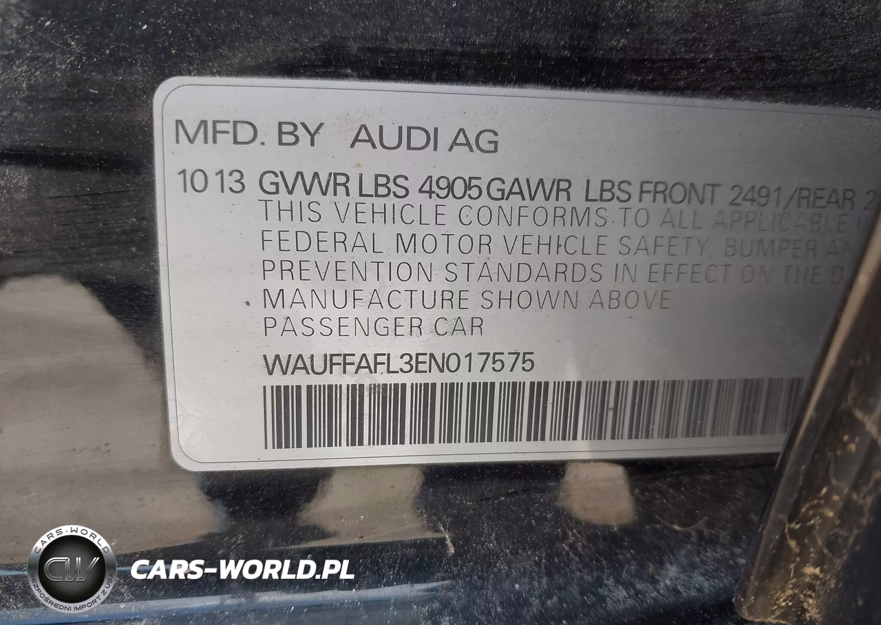2014 Audi A4 2.0T Premium VIN:WAUFFAFL3EN017575 - 9