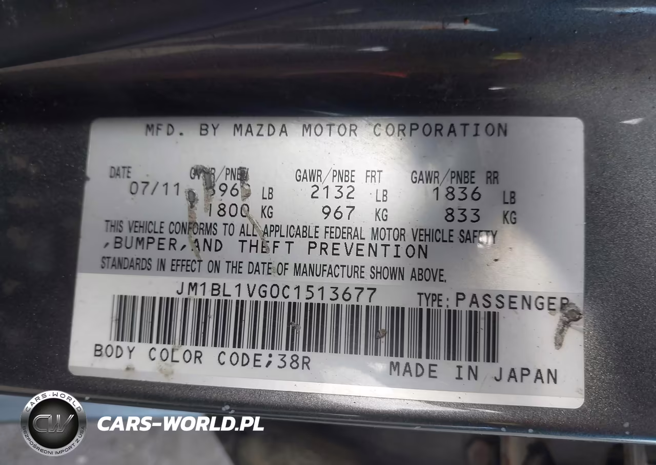 2012 Mazda Mazda3 I Touring VIN:JM1BL1VG0C1513677 - 9
