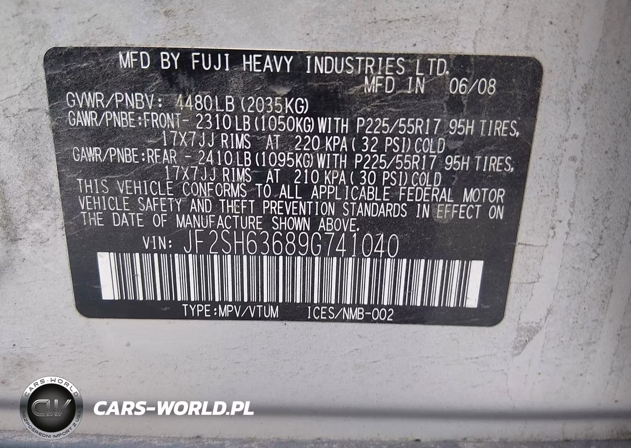 2009 Subaru Forester 2.5X VIN:JF2SH63689G741040 - 9