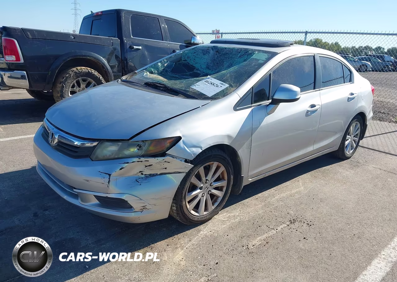 2012 Honda Civic Ex-L VIN:19XFB2F95CE044884 - 2