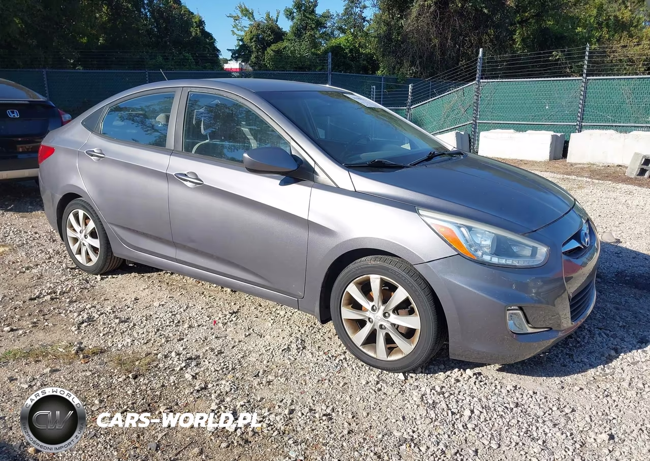 2014 Hyundai Accent Gls VIN:KMHCU4AE9EU766338 - 1