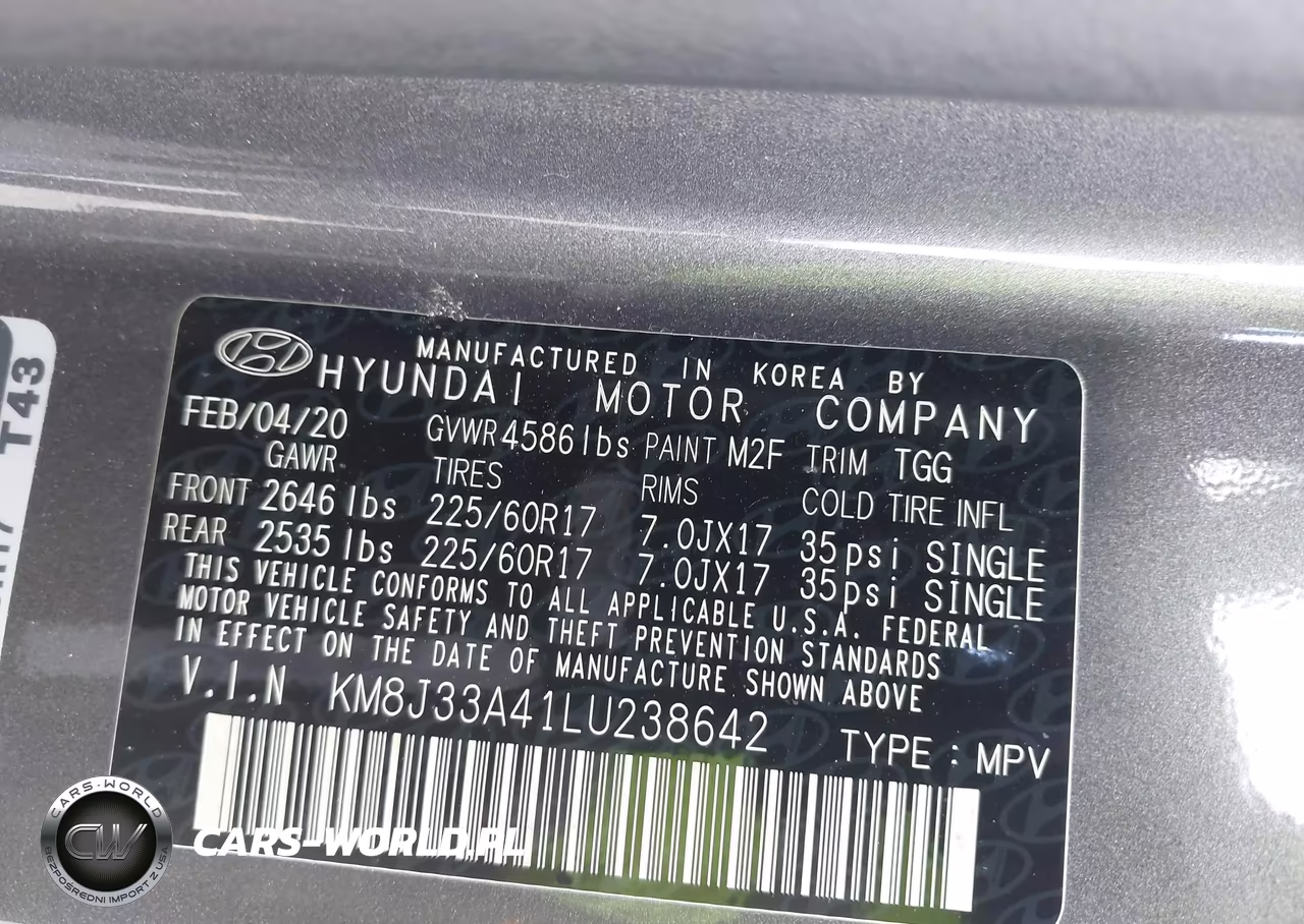 2020 Hyundai Tucson Value VIN:KM8J33A41LU238642 - 9