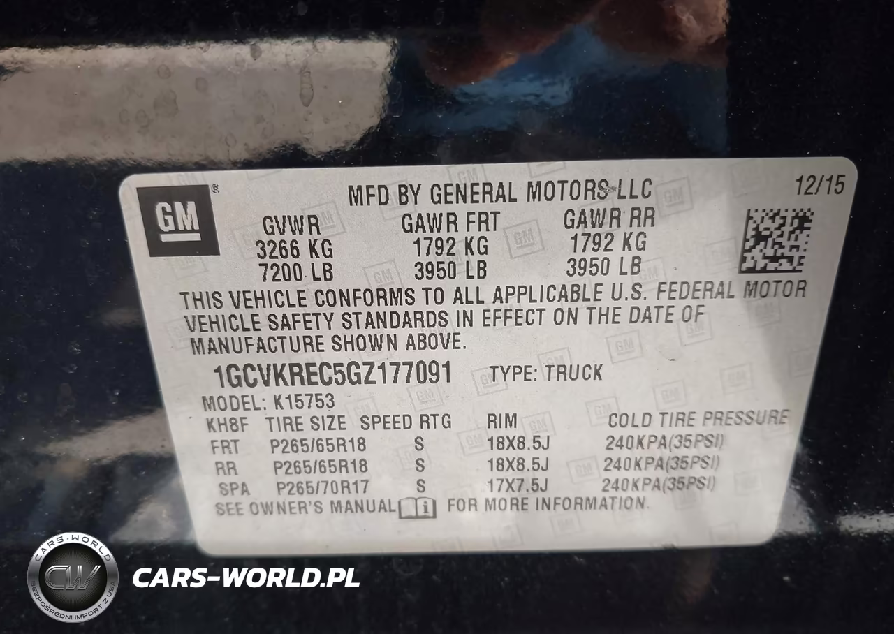 2016 Chevrolet Silverado 1500 1Lt VIN:1GCVKREC5GZ177091 - 9