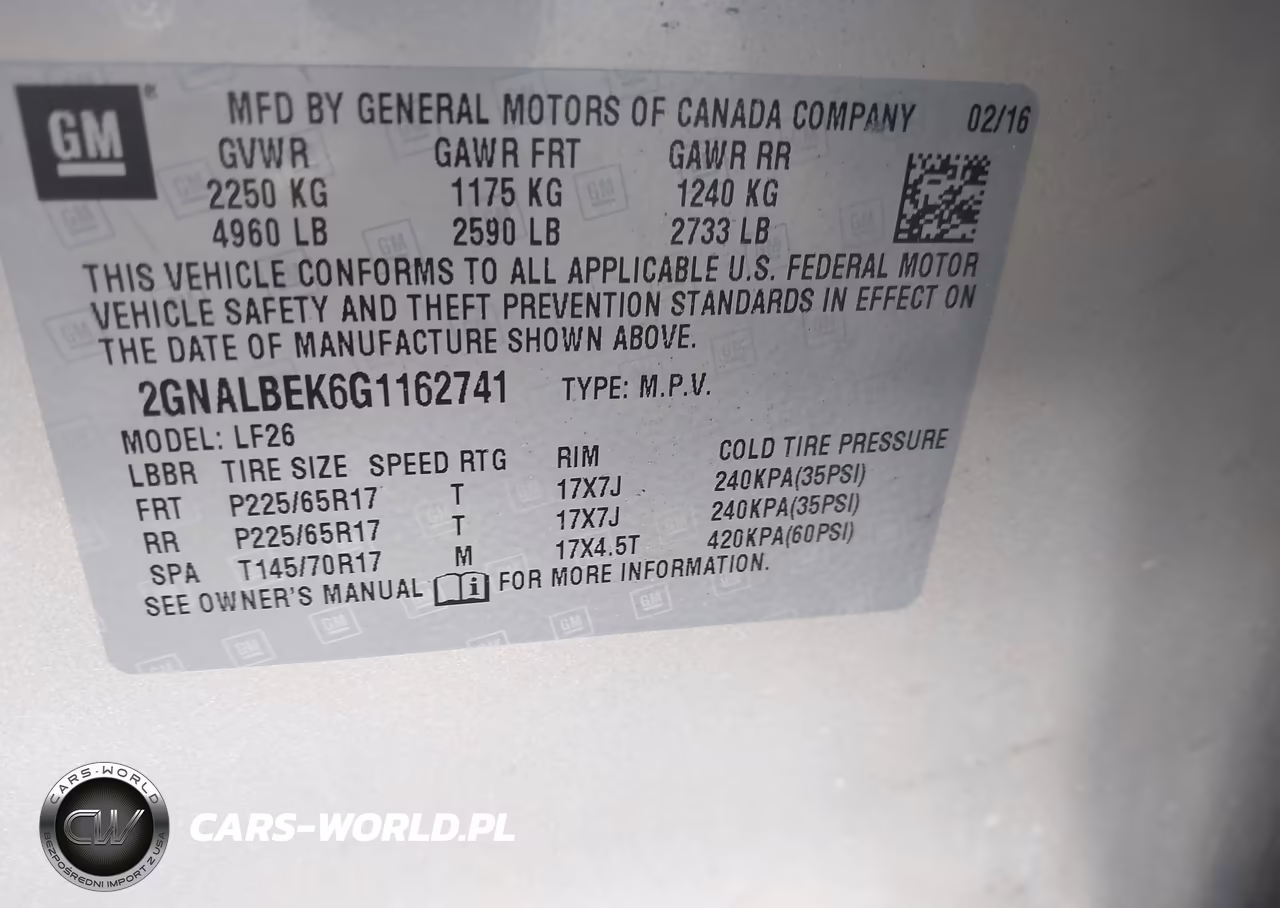 2016 Chevrolet Equinox Ls VIN:2GNALBEK6G1162741 - 9