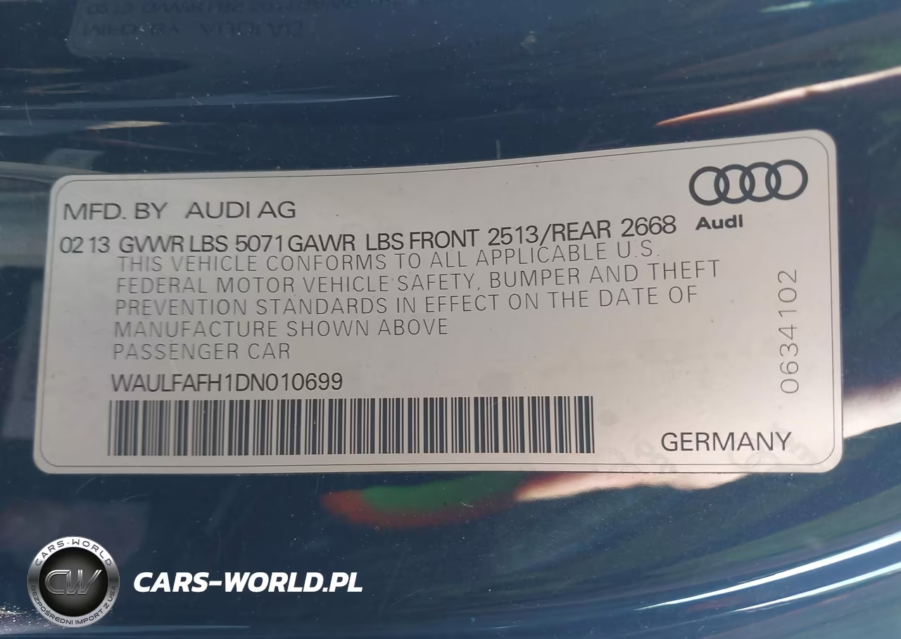 2013 Audi A5 2.0T Premium VIN:WAULFAFH1DN010699 - 9