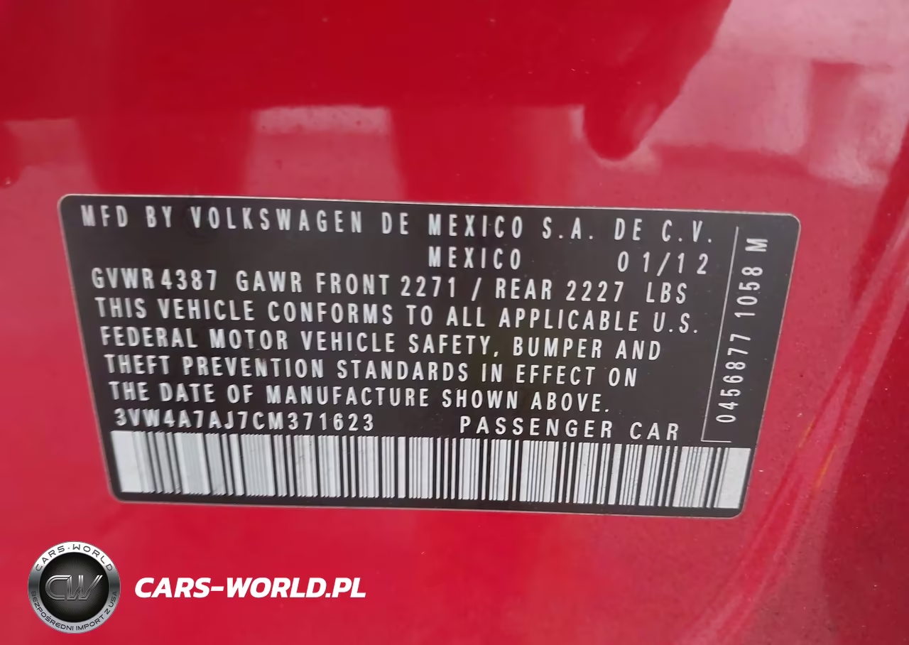 2012 Volkswagen Jetta Gli Autobahn VIN:3VW4A7AJ7CM371623 - 9