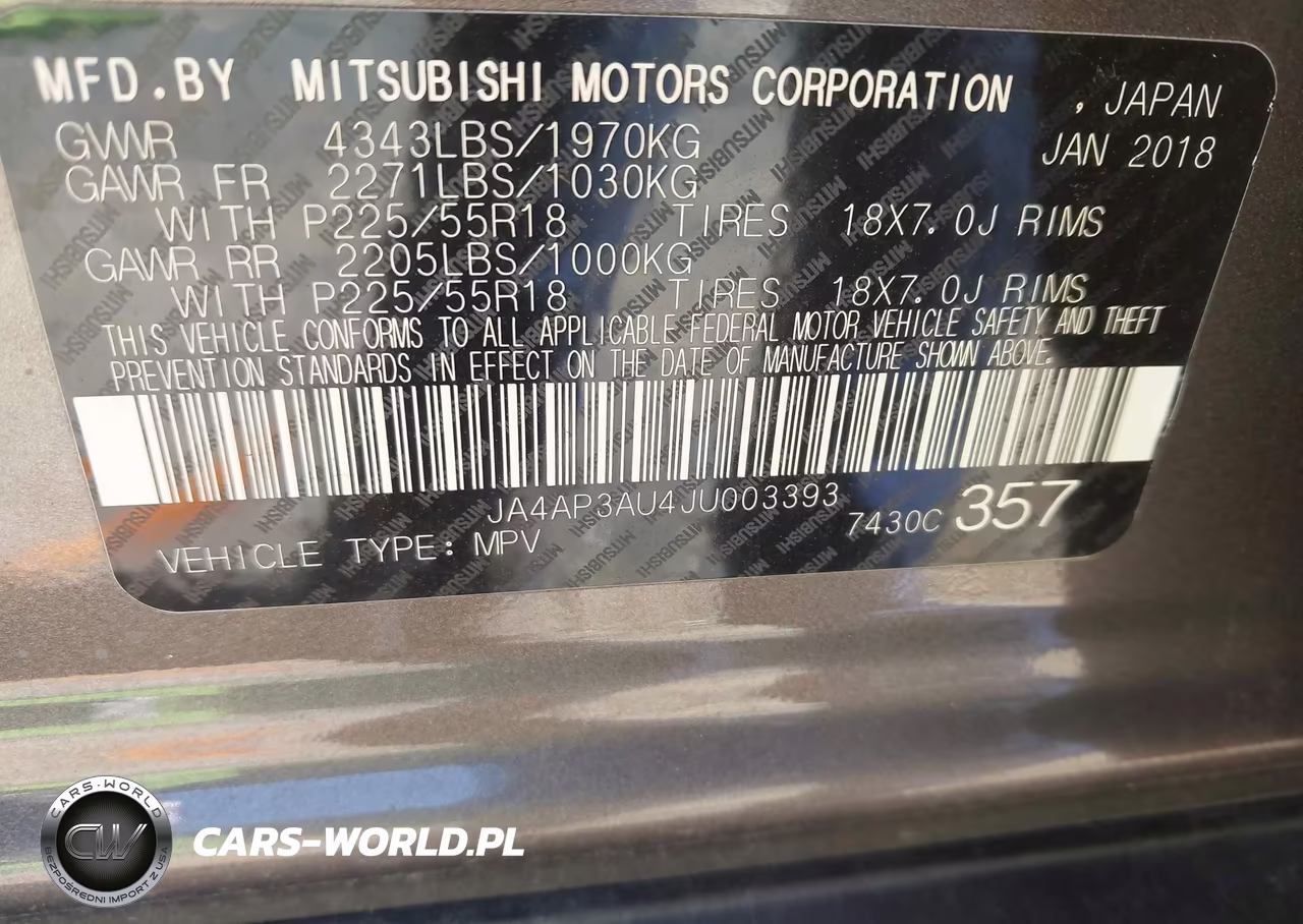 2018 Mitsubishi Outlander Sport 2.0 Le VIN:JA4AP3AU4JU003393 - 9