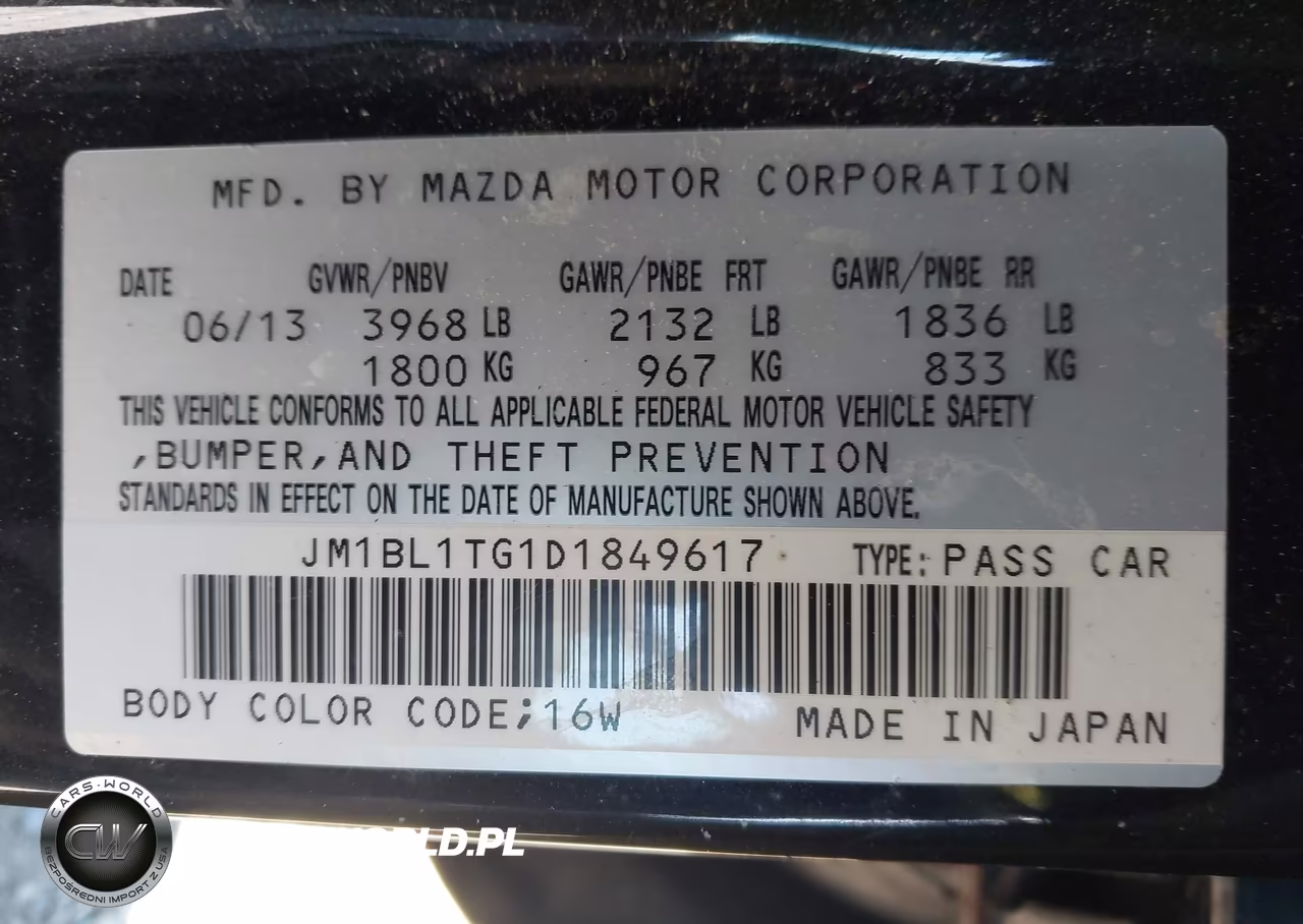 2013 Mazda Mazda3 I Sv VIN:JM1BL1TG1D1849617 - 9